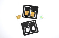 Κανονικά 2 σε 1 νανο διπλό προσαρμοστή καρτών SIM με τα μαύρα πλαστικά ABS