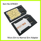 Πλαστικός μαύρος μικροϋπολογιστής συνήθειας στον κανονικό προσαρμοστή SIM για IPhone 4
