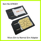 Πλαστικός μαύρος μικροϋπολογιστής συνήθειας στον κανονικό προσαρμοστή SIM για IPhone 4