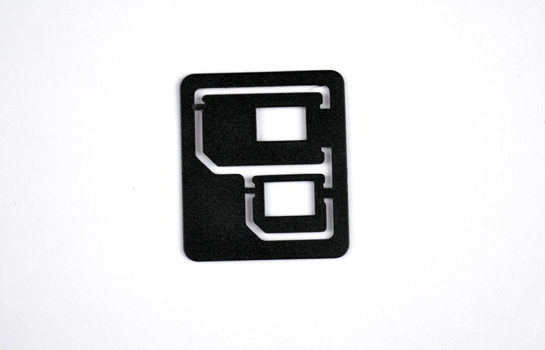 Κανονικός προσαρμοστής τηλεφωνικών SIM καρτών κυττάρων, πλαστικά ABS 250pcs Blcak Polybag