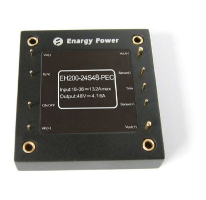 Παραγωγή 48V 13.2A eh200-24s48-PEC ανεφοδιασμού στρατιωτικής δύναμης συνήθειας 200W