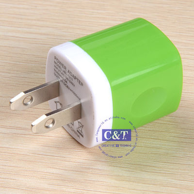 Σπίτι 1.0 ταξιδιού USB Amp βούλωμα φορτιστών τοίχων προσαρμοστών δύναμης για Iphone 6/6 συν 5s τη Samsung