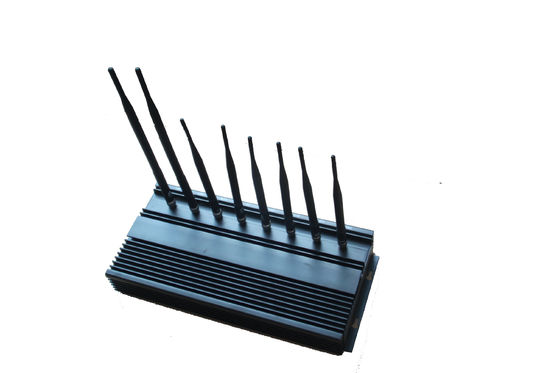 Jammer υψηλής δύναμης 35dBm 4G WIFI/Blocker est-808N3 για στρατιωτικό, μαύρος