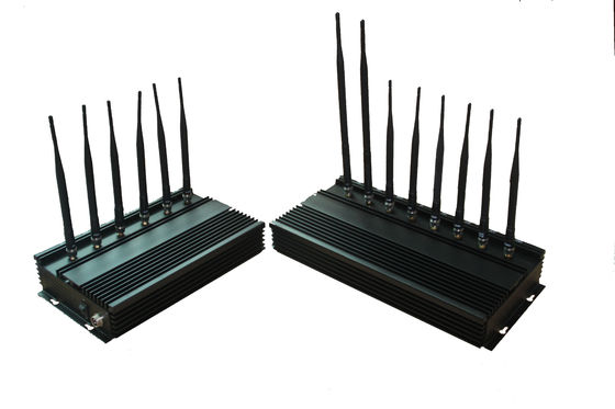 Jammer υψηλής δύναμης 35dBm 4G WIFI/Blocker est-808N3 για στρατιωτικό, μαύρος
