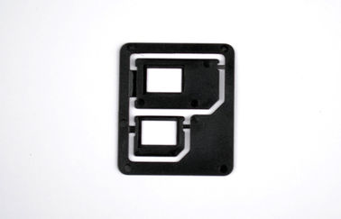Πλαστικός προσαρμοστής τηλεφωνικών SIM καρτών κυττάρων ABS μικροϋπολογιστών, νανο SIM προσαρμοστής Combo